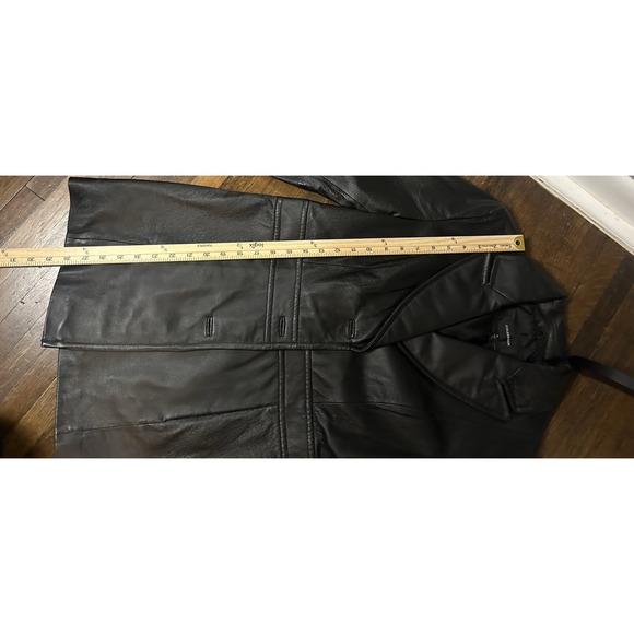 Vintage Colebrook Classics Women's Leather 90's Blazer Size M winter, office - Picture 12 of 16